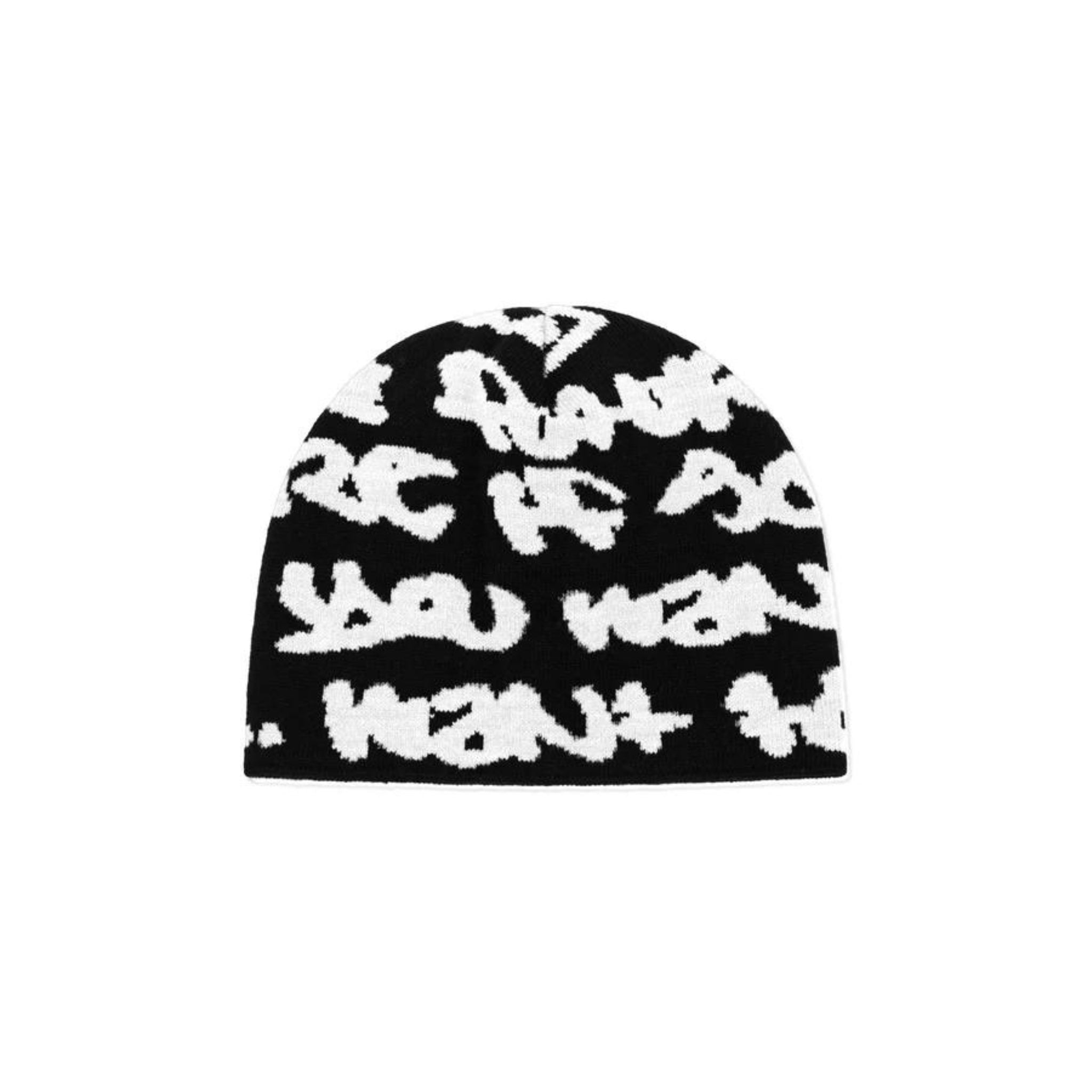 Black & White Graffiti Beanie Hat