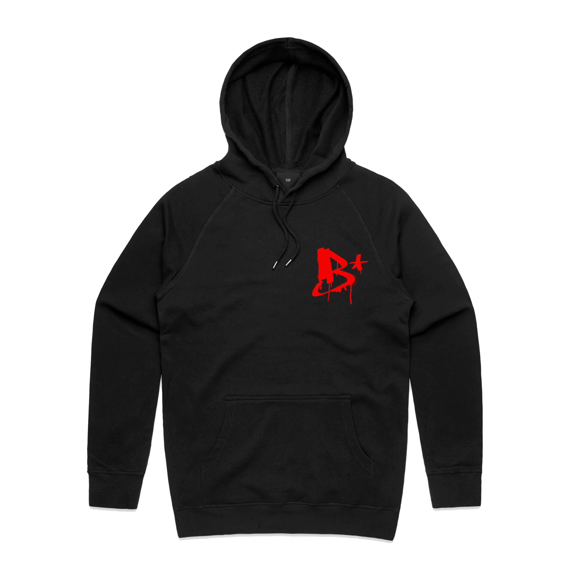 Black hoodie red hood hotsell