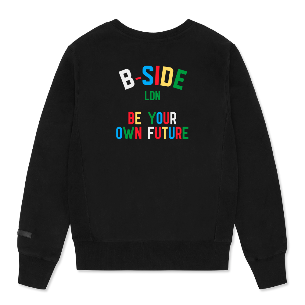 Black Multi Future Sweat Multicoloured Print