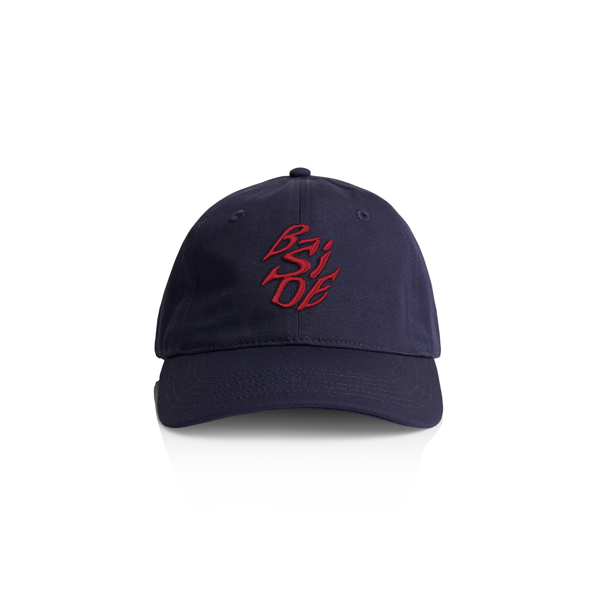 Navy Cyrus Trucker Hat - Red Embroidery