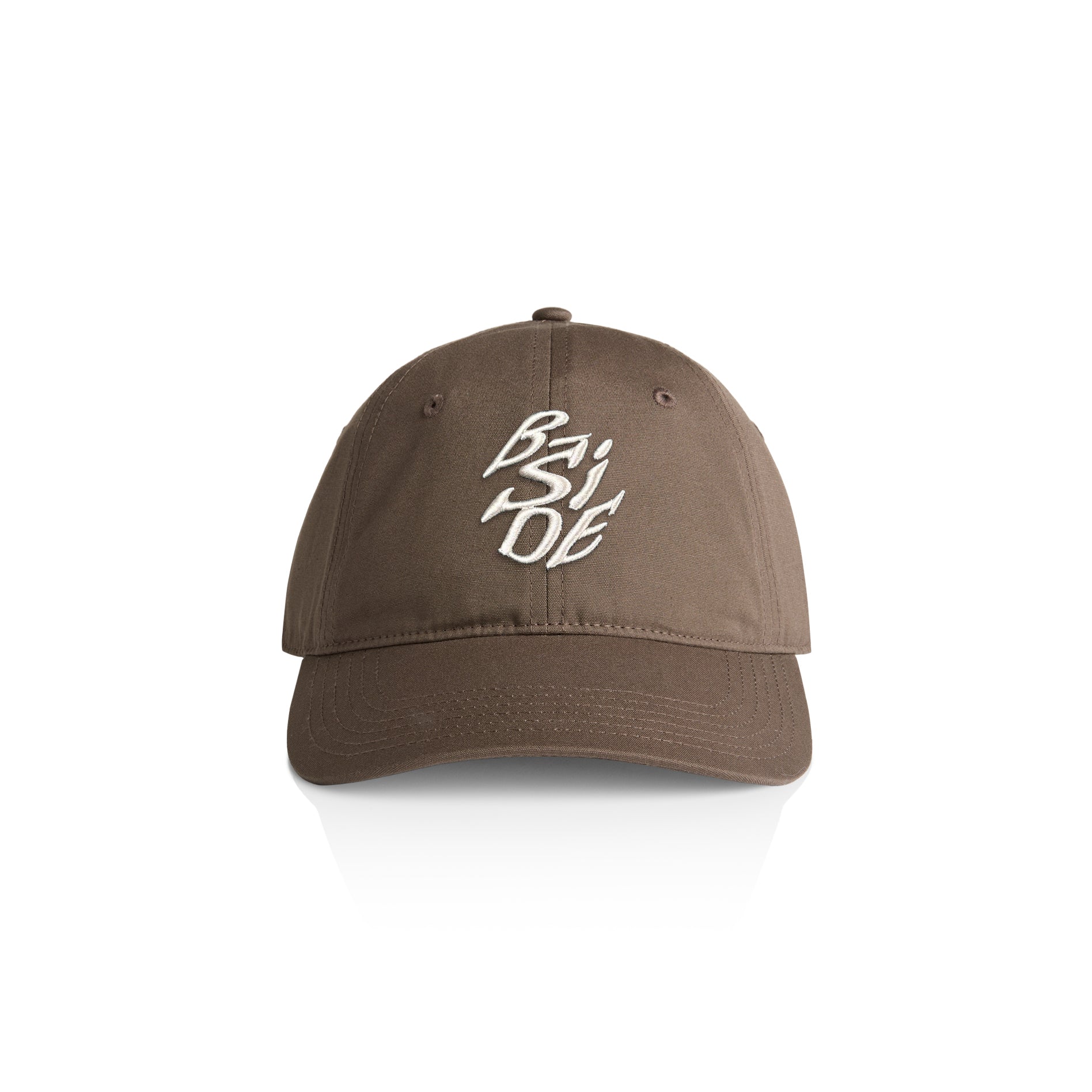 Brown Cyrus Trucker Hat - White Embroidery