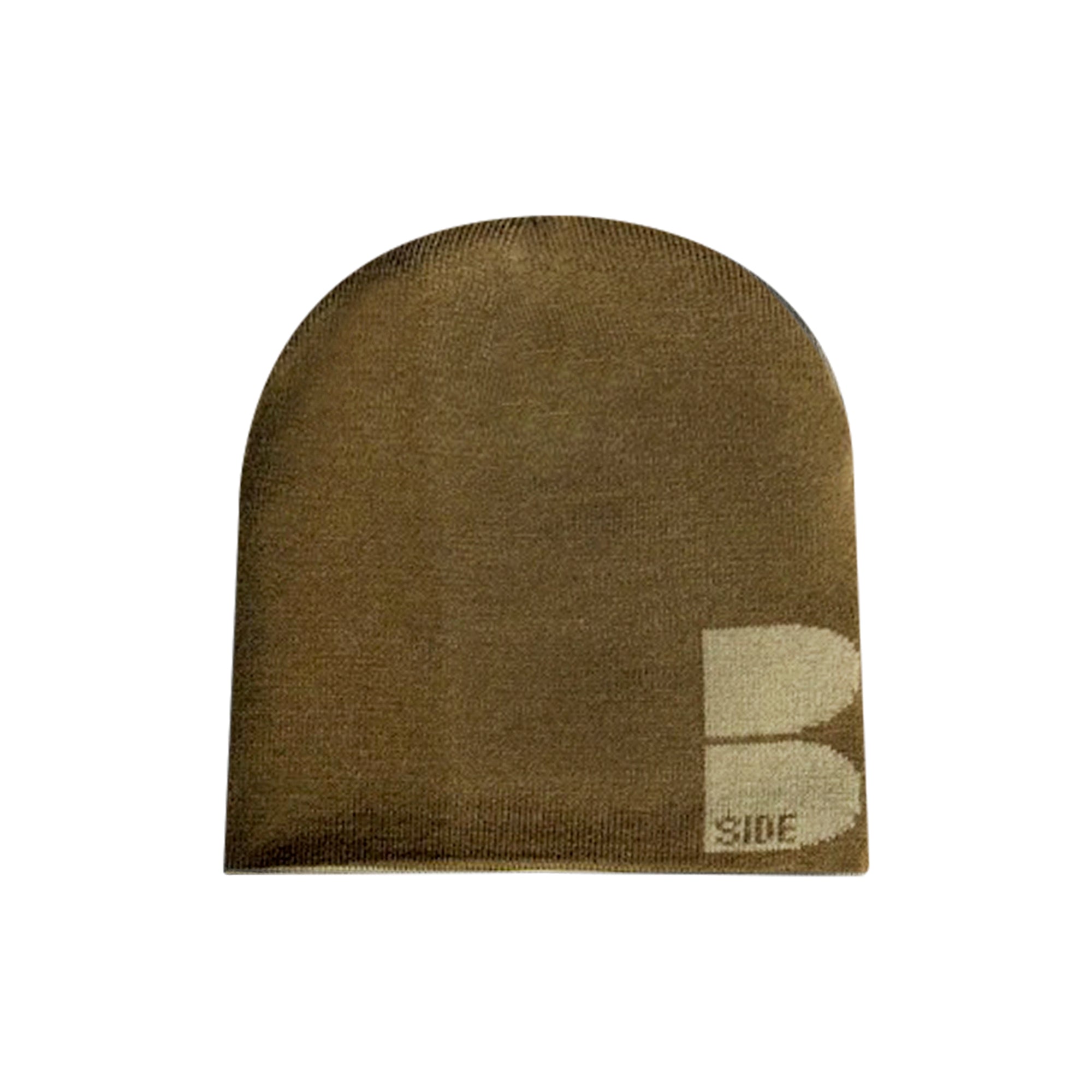 B-side Reversible Graffiti Beanie - Beige & Sand