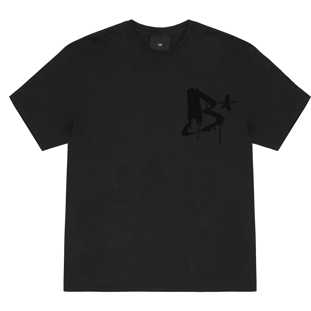 Black Double Drip B T-Shirt