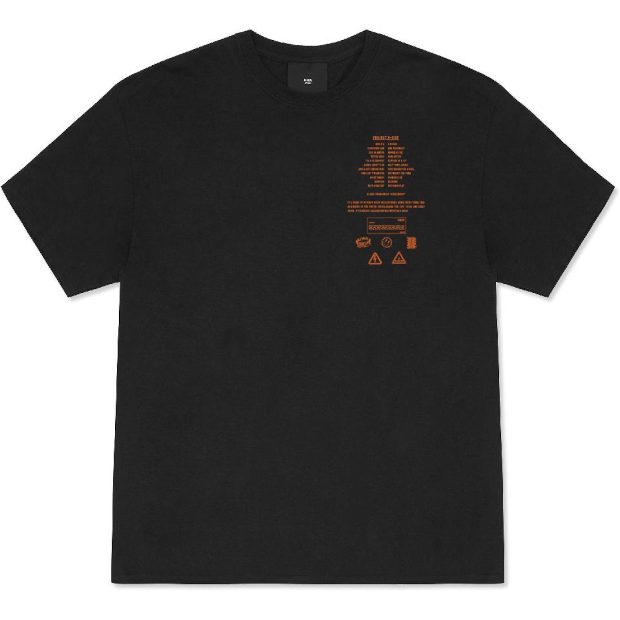 Black Project B-side T-Shirt - Orange Print