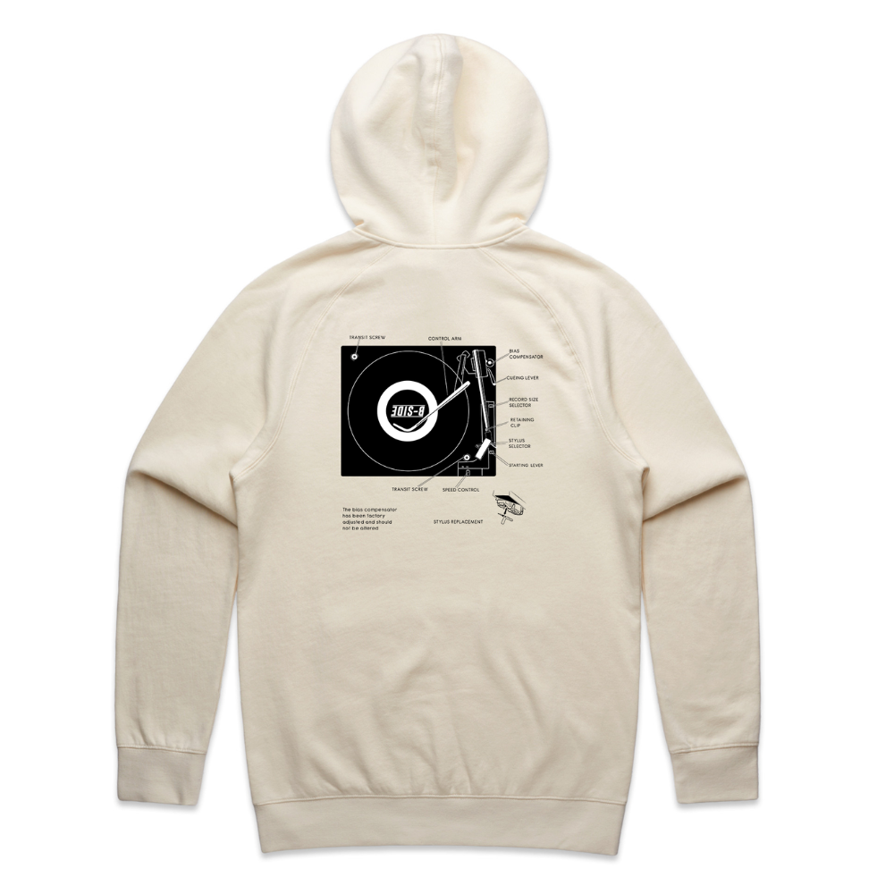 Cream Selector Hoodie - Black Print