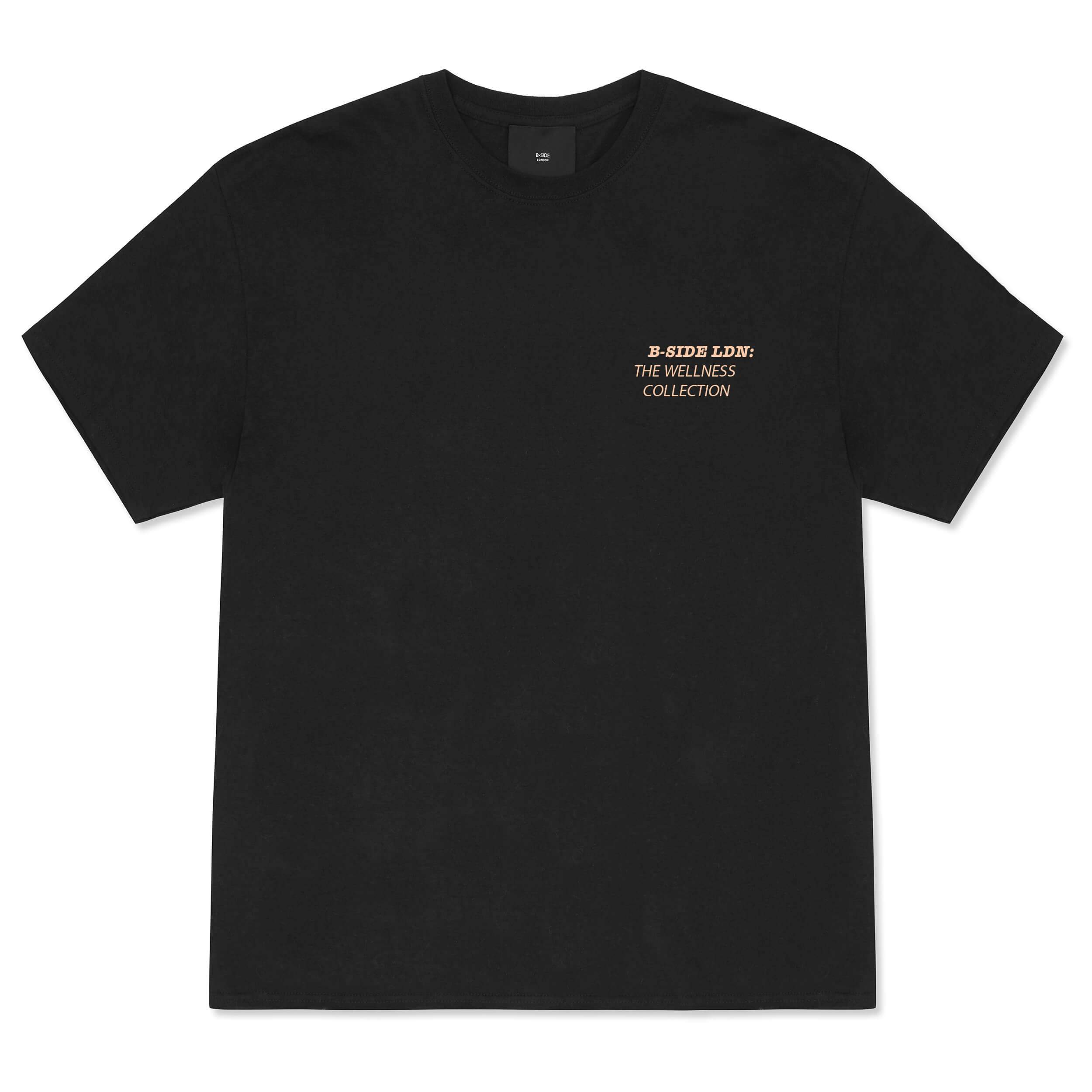 DON'T FORGET TO BREATHE BLACK T-Shirt - Natural Print