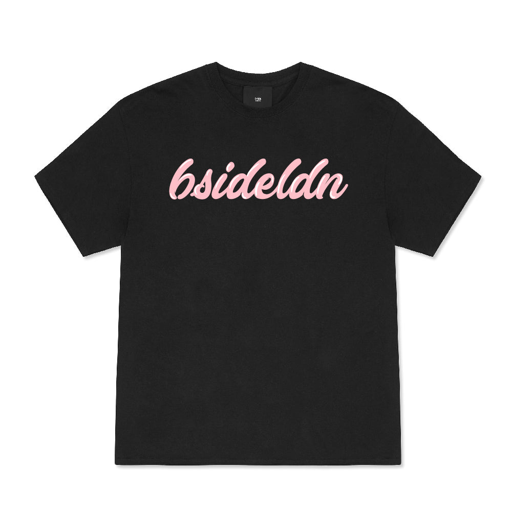 Bubble Gum Script T-Shirt - Pink Print