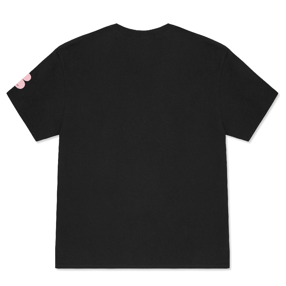Black OG T-Shirt - Baby Pink Print
