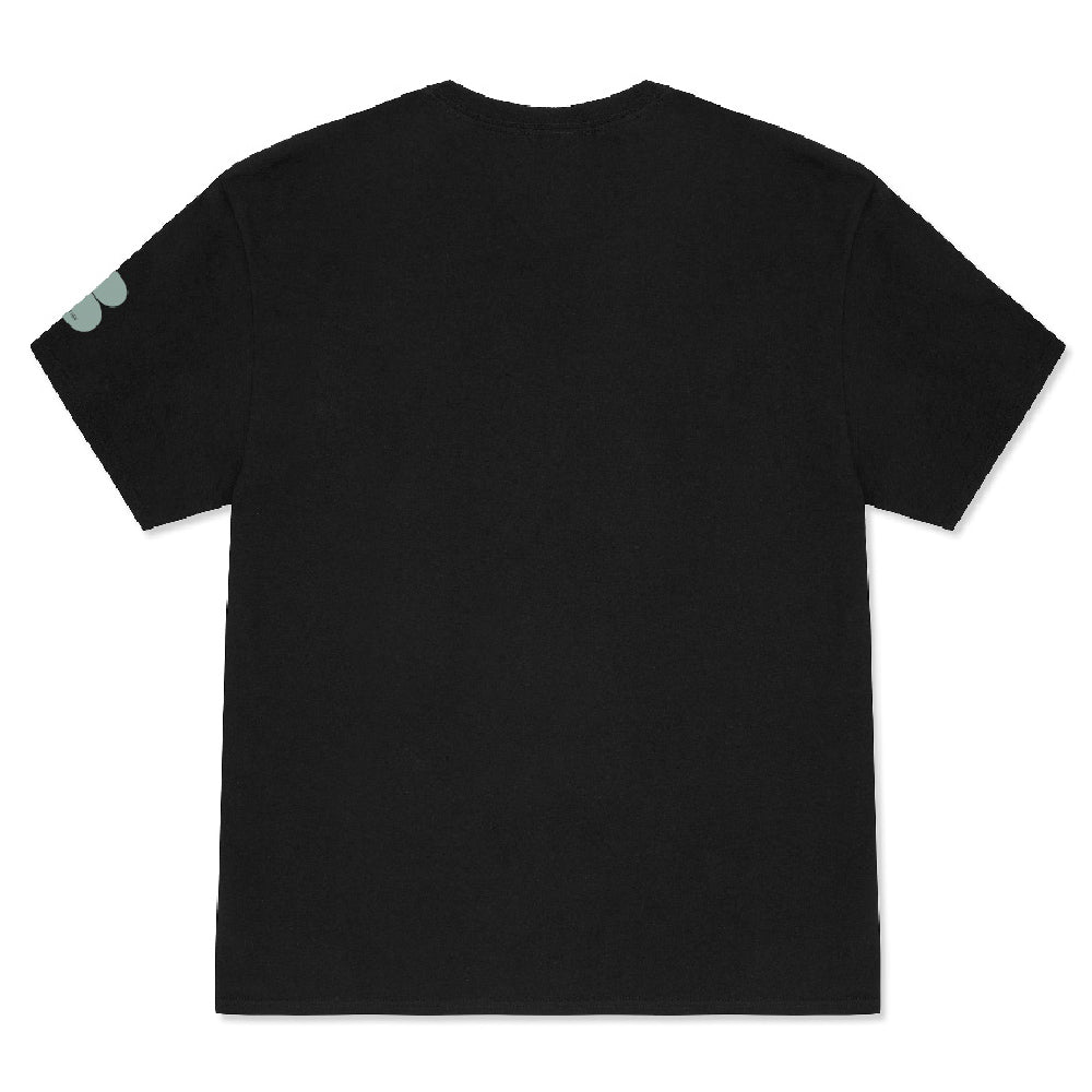 Black OG T-Shirt - Pale Green Print