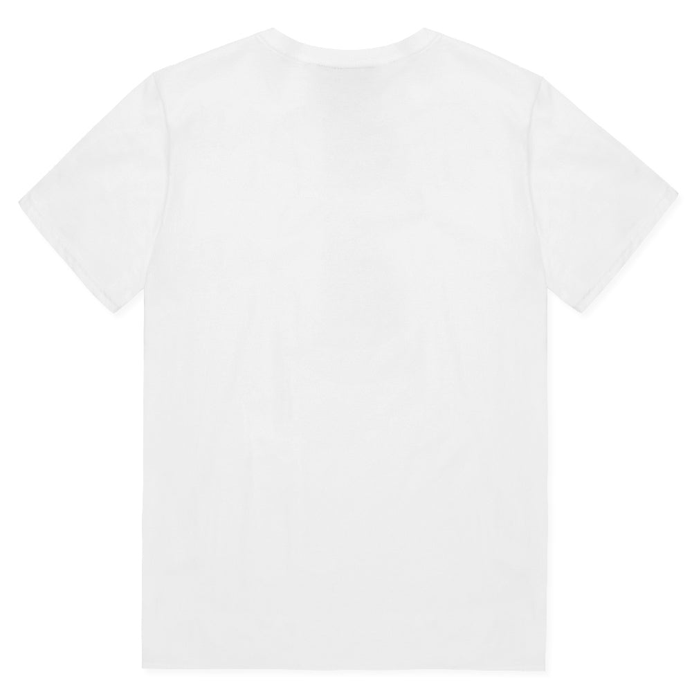 White T-Shirt - Happy Face Print