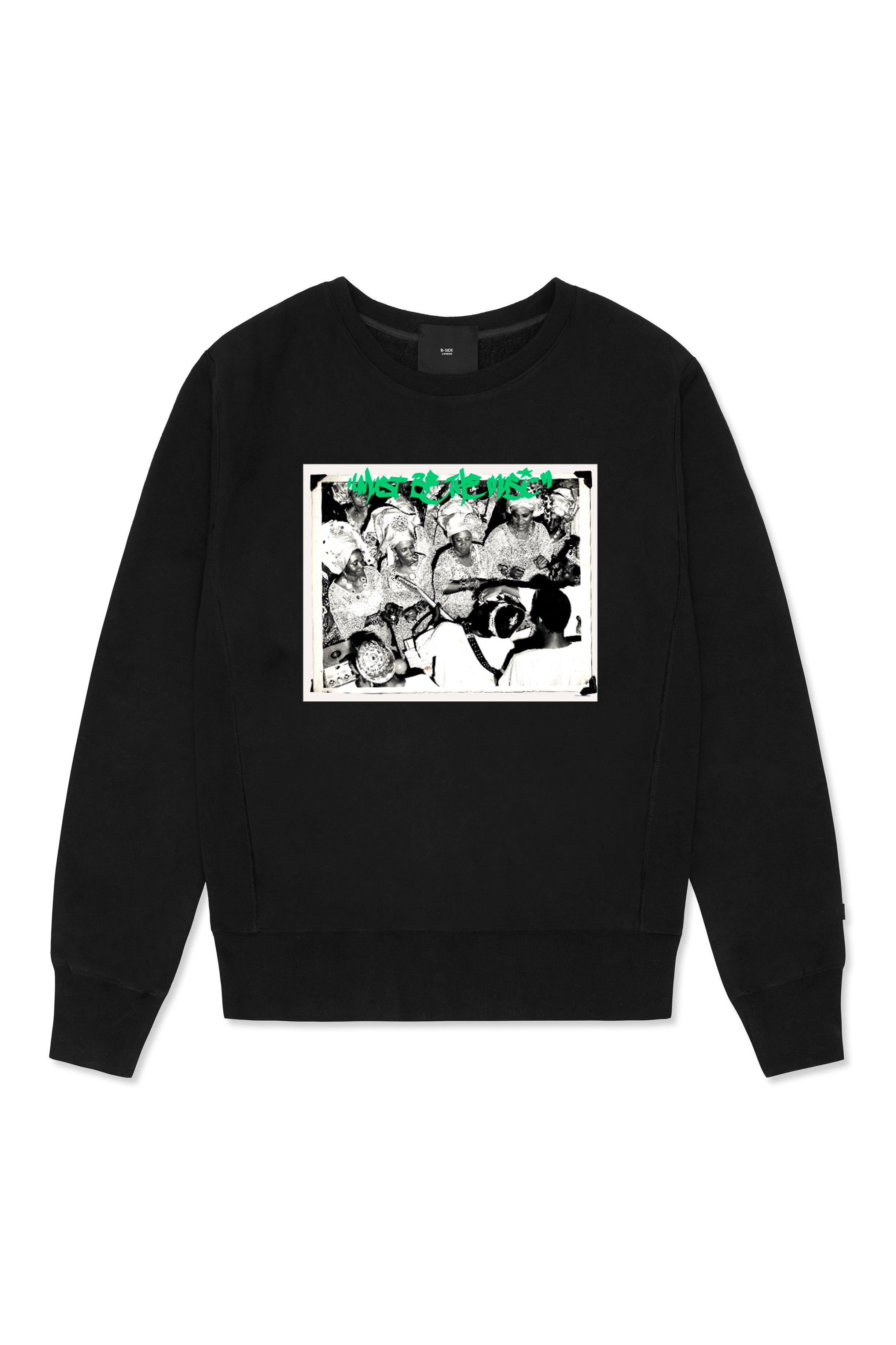 Black Memory Card Print Sweatshirt