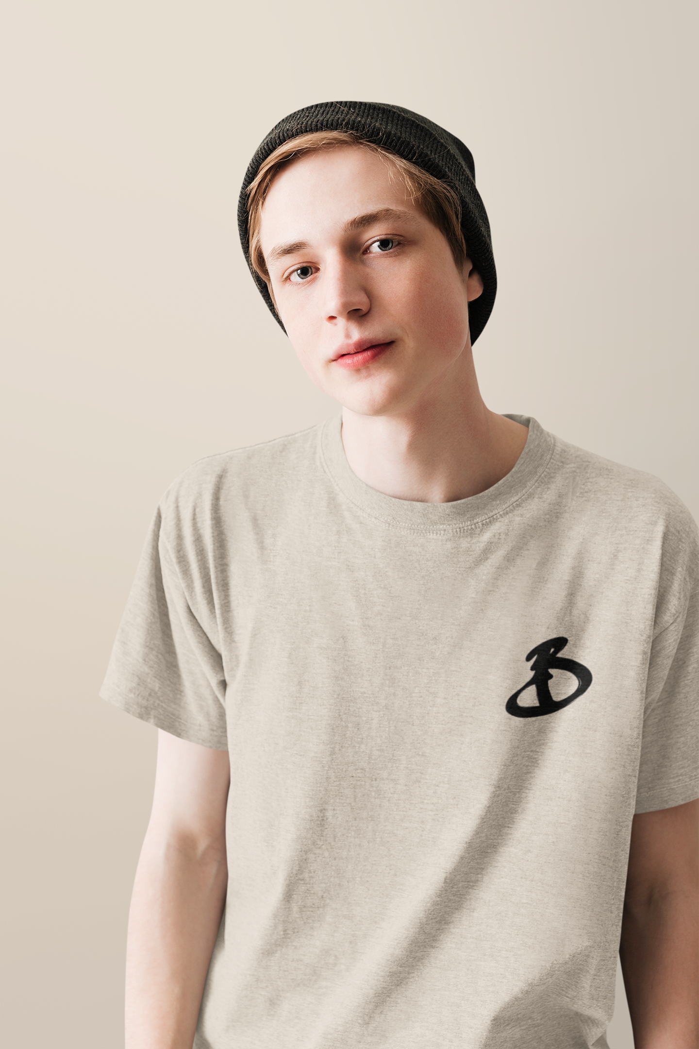 Cream Selector T-Shirt - Black Print