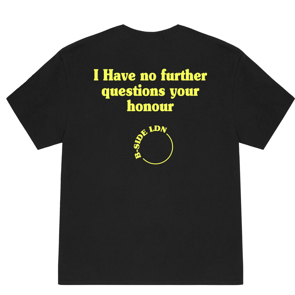 Black Honour T-Shirt - Lime Print