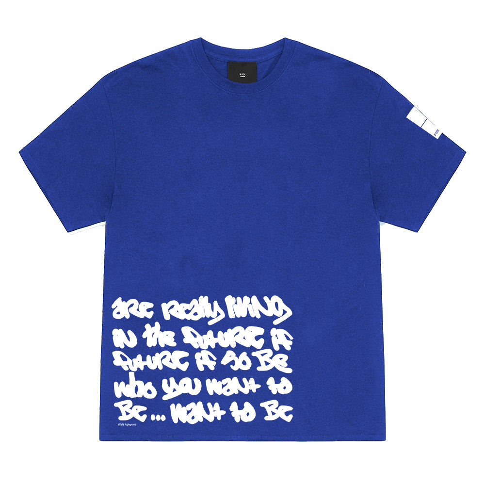 Royalty Blue OG T-Shirt - White Print | B-SIDE