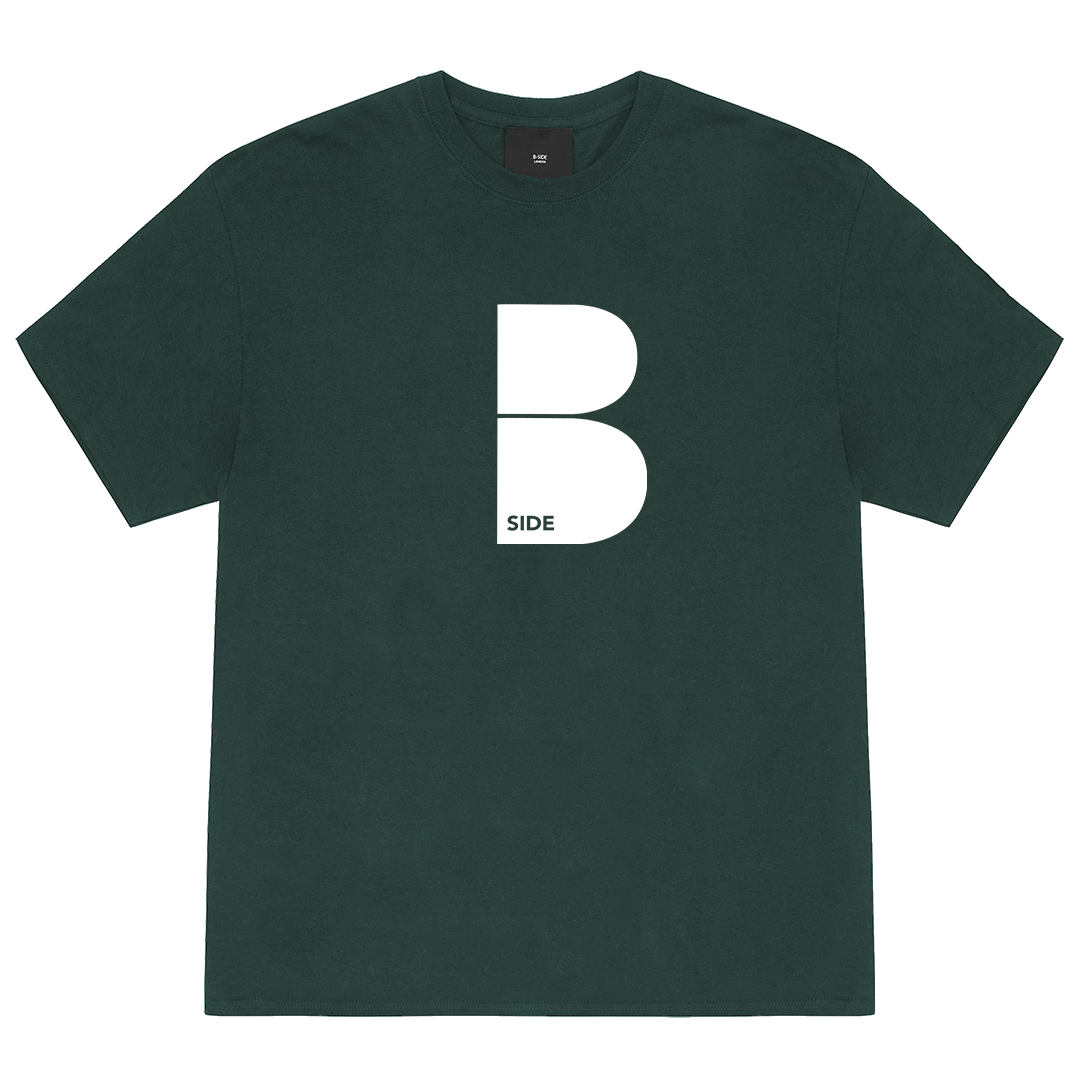 Forest Green Original B Logo T-Shirt - White Print